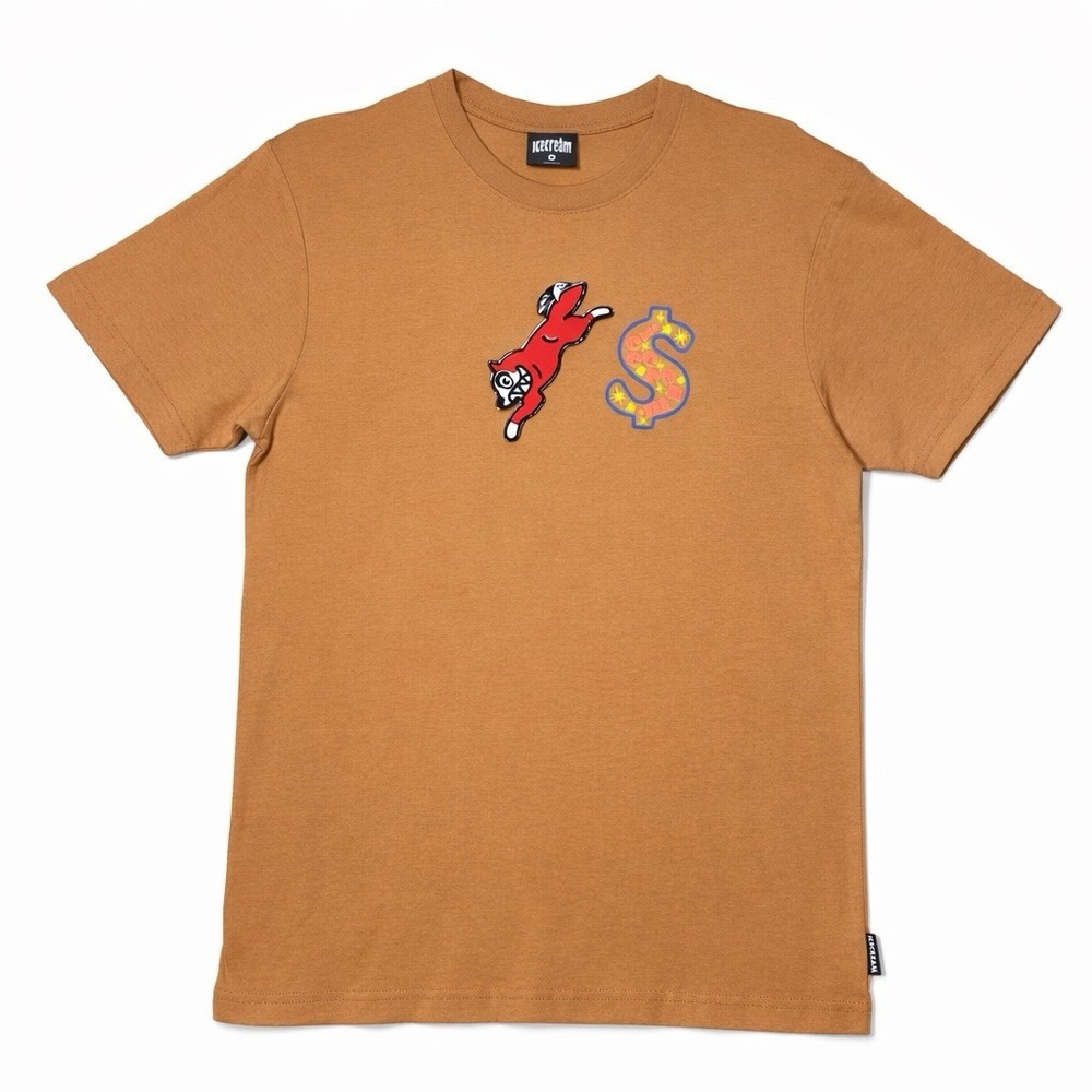 Icecream Big Dough Rehab Graphic T-Shirt Brown Mens Medium Cotton Streetwear